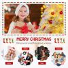 4.5/6/7 Feet Pre-Lit Snow Flocked Christmas Tree with Warm White LED Lights