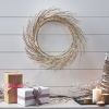 24" LED Lighted Paper Wreath with Timer for Valentine's Day D√©cor, Warm Lights, Battery Operated