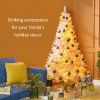 6' Tall Prelit Christmas Tree Douglas Fir Artificial Christmas Tree with Realistic Branches, 250 Warm White LED Lights and 1000 Tips