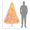 6' Tall Prelit Christmas Tree Douglas Fir Artificial Christmas Tree with Realistic Branches, 250 Warm White LED Lights and 1000 Tips