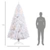Prelit Christmas Tree Douglas Fir Artificial Christmas Tree with Realistic Branches, Warm White LED Lights