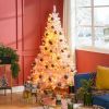 6' Tall Prelit Christmas Tree Douglas Fir Artificial Christmas Tree with Realistic Branches, 250 Warm White LED Lights and 1000 Tips