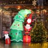 Inflatable Christmas Tree with LED Lights for Holiday Decor