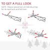 Prelit Christmas Tree Douglas Fir Artificial Christmas Tree with Realistic Branches, Warm White LED Lights