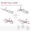 Artificial Prelit Christmas Tree, Sparse Realistic Cedar Tree with Dual Color LED Lights and Tips, Easy Assembly