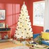 Prelit Christmas Tree Douglas Fir Artificial Christmas Tree with Realistic Branches, Warm White LED Lights