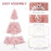 6' Tall Prelit Christmas Tree Douglas Fir Artificial Christmas Tree with Realistic Branches, 250 Warm White LED Lights and 1000 Tips