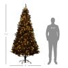 Prelit Christmas Tree Douglas Fir Artificial Christmas Tree with Realistic Branches, Warm White LED Lights