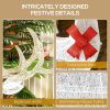 4.5ft 3-Piece Light Up Christmas Deer Family Set of 3, Lighted Reindeer Christmas Decorations with 2 LED Light Modes, Stakes, Zip Ties for Indoor
