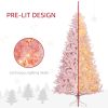 Prelit Christmas Tree Douglas Fir Artificial Christmas Tree with Realistic Branches, Warm White LED Lights
