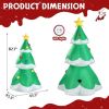 Inflatable Christmas Tree with LED Lights for Holiday Decor